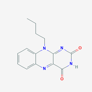 molecular formula C14H14N4O2 B15053387 10-Butylbenzo[g]pteridine-2,4(3H,10H)-dione CAS No. 55432-32-1