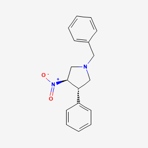 molecular formula C17H18N2O2 B15053395 trans-1-Benzyl-3-nitro-4-phenylpyrrolidine 