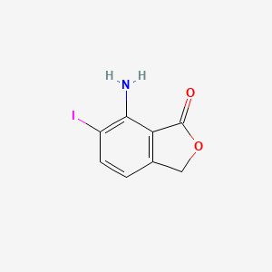 molecular formula C8H6INO2 B15053411 7-Amino-6-iodoisobenzofuran-1(3H)-one 