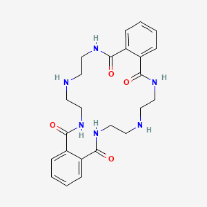 7,8,9,10,11,12,20,21,22,23,24,25-Dodecahydrodibenzo[i,t][1,4,7,12,15,18]hexaazacyclodocosine-5,13,18,26(6h,19h)-tetrone