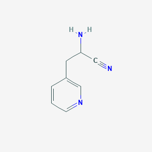 2-Amino-3-(pyridin-3-yl)propanenitrile