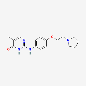 5-Methyl-2-((4-(2-(pyrrolidin-1-yl)ethoxy)phenyl)amino)pyrimidin-4(3H)-one