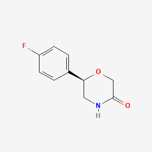 (6r)-6-(4-Fluorophenyl)morpholin-3-one