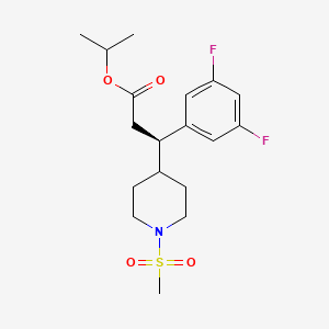 (R)-Isopropyl 3-(3,5-difluorophenyl)-3-(1-(methylsulfonyl)piperidin-4-yl)propanoate