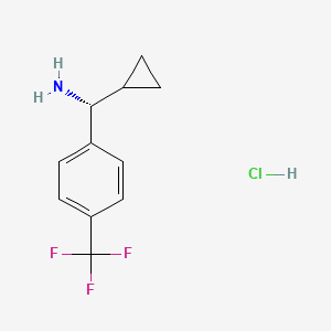 (R)-Cyclopropyl(4-(trifluoromethyl)phenyl)methanamine hydrochloride