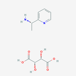 molecular formula C11H16N2O6 B15053594 (S)-1-(pyridin-2-yl)ethanaMine (2S,3S)-2,3-dihydroxysuccinate 