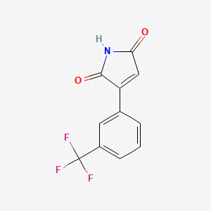 molecular formula C11H6F3NO2 B15053602 3-(3-(Trifluoromethyl)phenyl)-1H-pyrrole-2,5-dione 