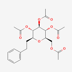 3,5-Diacetoxy-2-acetoxymethyl-6-phenethyl-tetrahydro-pyran-4-ylester