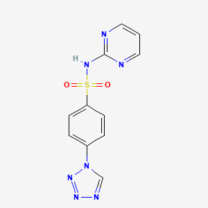 N-(Pyrimidin-2-yl)-4-(1H-tetrazol-1-yl)benzenesulfonamide