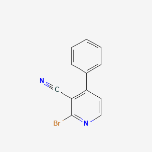 molecular formula C12H7BrN2 B15053633 2-Bromo-4-phenylnicotinonitrile CAS No. 65996-19-2