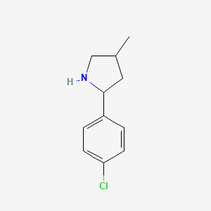 2-(4-Chlorophenyl)-4-methylpyrrolidine