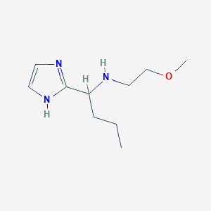 molecular formula C10H19N3O B15053663 1-(1H-imidazol-2-yl)-N-(2-methoxyethyl)butan-1-amine 