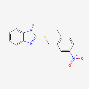 2-(2-Methyl-5-nitrobenzylthio)-1H-benzo[d]imidazole