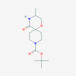 tert-Butyl 3-methyl-5-oxo-1-oxa-4,9-diazaspiro[5.5]undecane-9-carboxylate