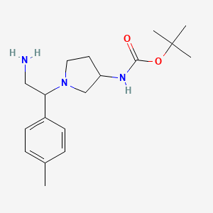 3-n-Boc-1-(2-amino-1-p-tolyl-ethyl)-pyrrolidine