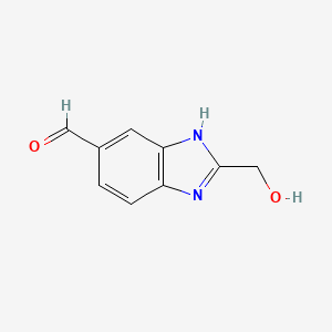 2-(hydroxymethyl)-1H-benzo[d]imidazole-5-carbaldehyde