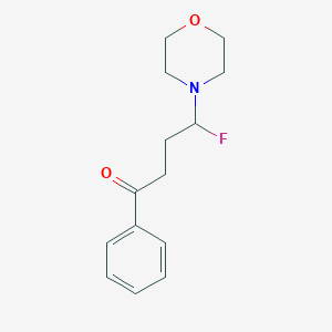 molecular formula C14H18FNO2 B15053756 4-Fluoro-4-morpholino-1-phenylbutan-1-one 