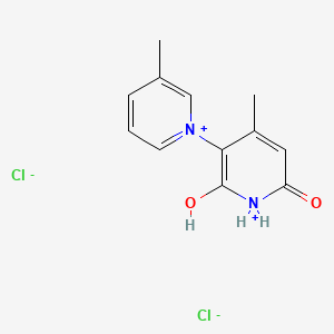 1',2'-Dihydro-6'-hydroxy-3,4'-dimethyl-2'-oxo-1,3'-bipyridinium chloride