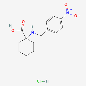 molecular formula C14H19ClN2O4 B1505382 1-(4-Nitrobenzylamino)cyclohexanecarboxylic acid hydrochloride 