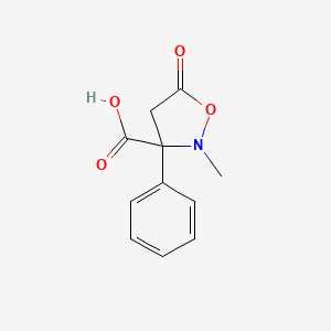 2-Methyl-5-oxo-3-phenylisoxazolidine-3-carboxylic acid