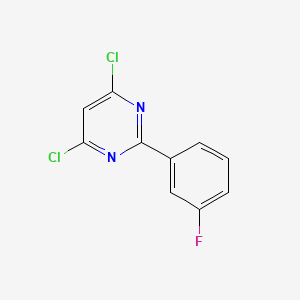 molecular formula C10H5Cl2FN2 B1505385 4,6-Dichloro-2-(3-fluorophenyl)pyrimidine CAS No. 83217-45-2