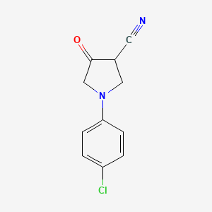 1-(4-Chlorophenyl)-4-oxopyrrolidine-3-carbonitrile