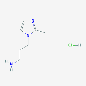 molecular formula C7H14ClN3 B1505388 3-(2-Methyl-1H-imidazol-1-yl)propan-1-amine hydrochloride CAS No. 79319-22-5