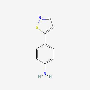 molecular formula C9H8N2S B1505389 4-(Isothiazol-5-yl)aniline CAS No. 904085-99-0