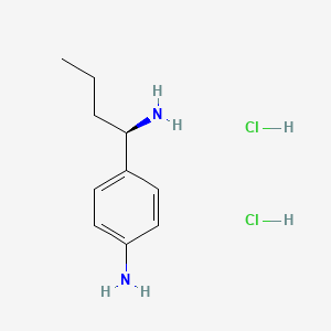 molecular formula C10H18Cl2N2 B1505390 (R)-4-(1-Aminobutyl)aniline dihydrochloride CAS No. 1217443-22-5