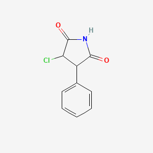 molecular formula C10H8ClNO2 B15053903 3-Chloro-4-phenylpyrrolidine-2,5-dione 