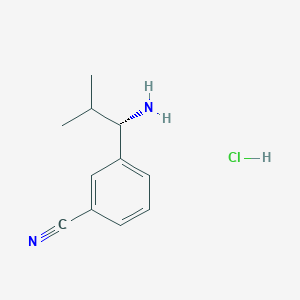 (S)-3-(1-Amino-2-methylpropyl)benzonitrile hydrochloride