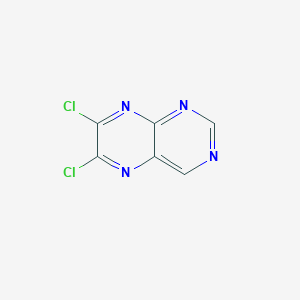 molecular formula C6H2Cl2N4 B15053912 6,7-Dichloropteridine 