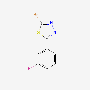 2-Bromo-5-(3-fluorophenyl)-1,3,4-thiadiazole