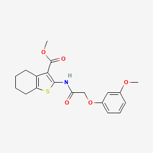 Methyl 2-(2-(3-methoxyphenoxy)acetamido)-4,5,6,7-tetrahydrobenzo[b]thiophene-3-carboxylate