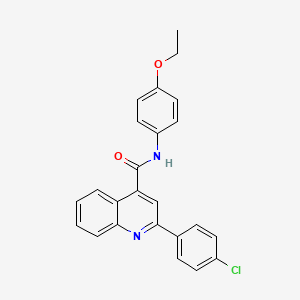 2-(4-chlorophenyl)-N-(4-ethoxyphenyl)quinoline-4-carboxamide