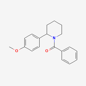 molecular formula C19H21NO2 B15053944 (2-(4-Methoxyphenyl)piperidin-1-yl)(phenyl)methanone 