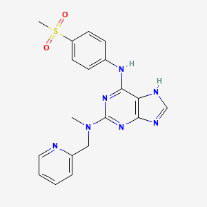 N2-Methyl-N6-(4-(methylsulfonyl)phenyl)-N2-(pyridin-2-ylmethyl)-9H-purine-2,6-diamine