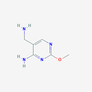 molecular formula C6H10N4O B15053956 5-(Aminomethyl)-2-methoxypyrimidin-4-amine 