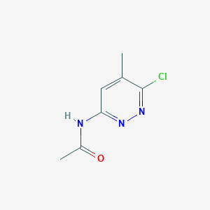 molecular formula C7H8ClN3O B15053960 N-(6-chloro-5-methylpyridazin-3-yl)acetamide 