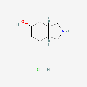 molecular formula C8H16ClNO B15053976 (3AR,5R,7aS)-rel-5-Hydroxy-2H-isoindole hydrochloride 