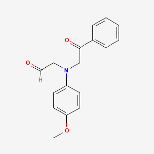 [(4-Methoxyphenyl)(2-oxo-2-phenylethyl)amino]acetaldehyde