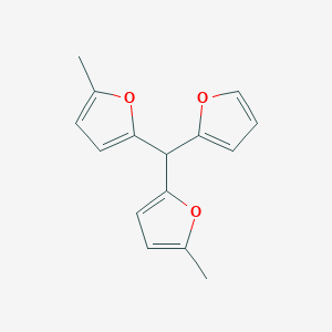 molecular formula C15H14O3 B15053981 2,2'-(2-Furylmethylene)bis(5-methylfuran) CAS No. 59212-78-1