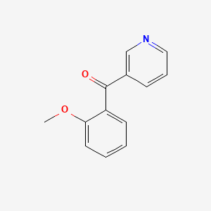 molecular formula C13H11NO2 B15053982 (2-Methoxyphenyl)(pyridin-3-yl)methanone CAS No. 55030-30-3