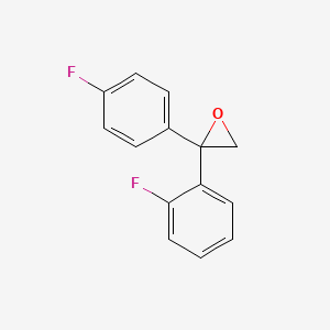 molecular formula C14H10F2O B1505399 2-(2-Fluorophenyl)-2-(4-fluorophenyl)oxirane CAS No. 88374-05-4