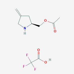 (S)-(4-Methylenepyrrolidin-2-yl)methyl acetate 2,2,2-trifluoroacetate