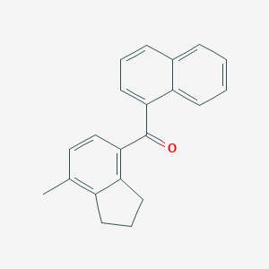 B015054 Methanone, (2,3-dihydro-7-methyl-1H-inden-4-yl)-1-naphthalenyl- CAS No. 63665-87-2