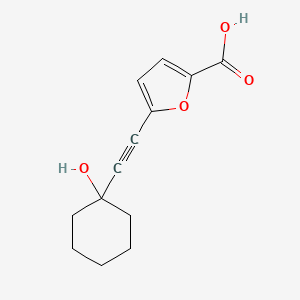 molecular formula C13H14O4 B15054002 5-((1-Hydroxycyclohexyl)ethynyl)furan-2-carboxylic acid CAS No. 886505-87-9