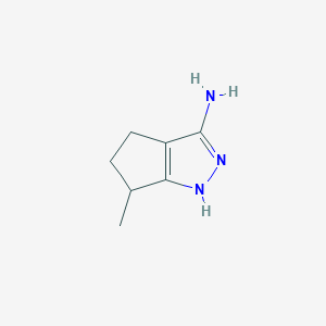 6-Methyl-1,4,5,6-tetrahydrocyclopenta[C]pyrazol-3-amine