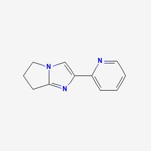 molecular formula C11H11N3 B15054056 2-(Pyridin-2-yl)-6,7-dihydro-5H-pyrrolo[1,2-a]imidazole 