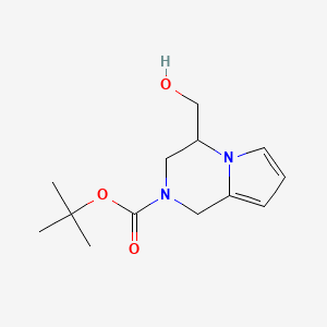 tert-Butyl 4-(hydroxymethyl)-3,4-dihydropyrrolo[1,2-a]pyrazine-2(1H)-carboxylate